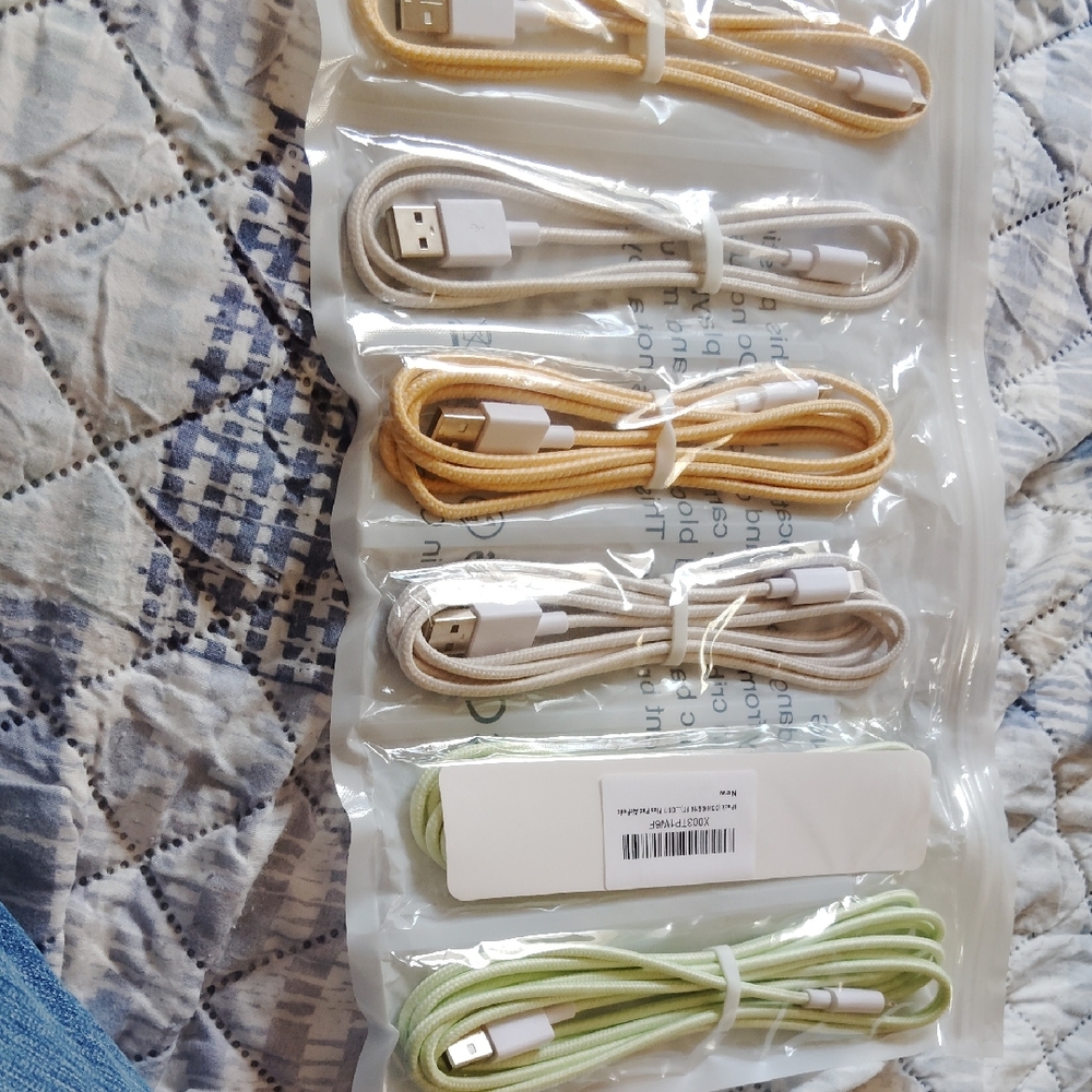 Durable USB Charging Cables - Multi-Color Pack